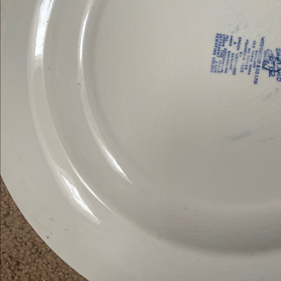 Blue and White Scenic Dinner Plate - Picture 7 of 7